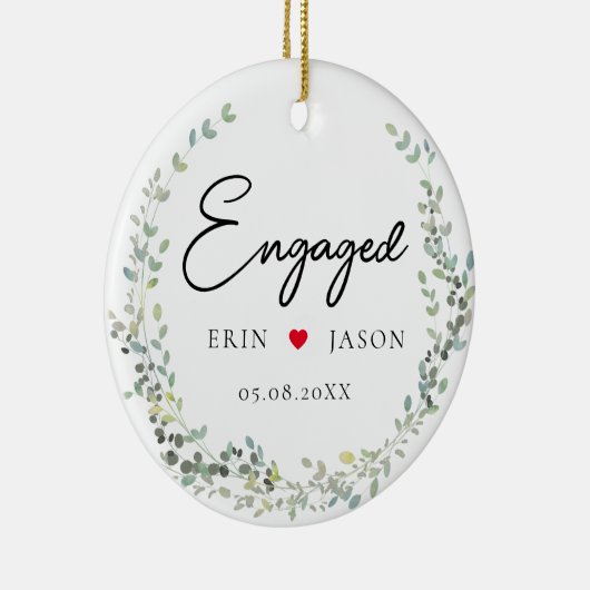 Perfecte match! Elegant, Simpel, Krans Keramisch Ornament (Rechts)