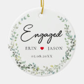 Perfecte match! Elegant, Simpel, Krans Keramisch Ornament (Voorkant)