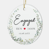 Perfecte match! Elegant, Simpel, Krans Keramisch Ornament (Links)