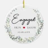 Perfecte match! Elegant, Simpel, Krans Keramisch Ornament (Achterkant)