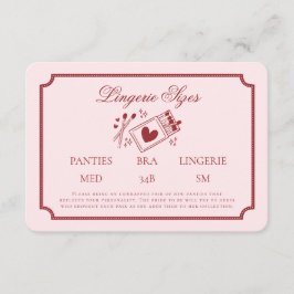 Perfecte Match Gemaakt in de Hemel Roze Lingerie M Informatiekaartje