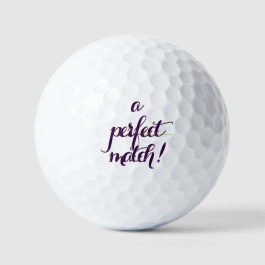 Perfecte Match Golfballen (Voorkant)
