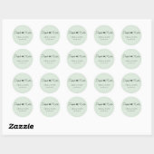 Perfecte match! Groen, Elegant, Simpel Ronde Sticker (Vel)