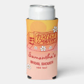 Perfecte Match Handgetekende Coquette Bruidsdouche Seltzer Blikjeskoeler (Seltzer Voorkant)