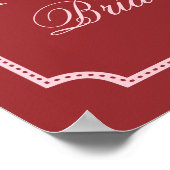 Perfecte Match in de Hemel Bruidsbruiloft Ontvangs Poster (Hoek)