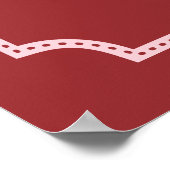 Perfecte Match in de Hemel Bruidsbruiloft Ontvangs Poster (Hoek)