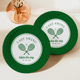 Perfecte Match Laatste Swing Tennis Bachelorette Papieren Bordje