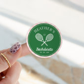 Perfecte Match Laatste Swing Tennis Bachelorette Ronde Sticker