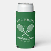 Perfecte Match Laatste Swing Tennis Bachelorette Seltzer Blikjeskoeler (Seltzer Voorkant)