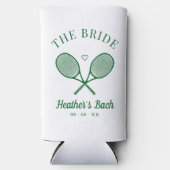 Perfecte Match Laatste Swing Tennis Bachelorette Seltzer Blikjeskoeler (Voorkant)