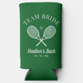 Perfecte Match Laatste Swing Tennis Bachelorette Seltzer Blikjeskoeler (Voorkant)