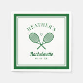 Perfecte Match Laatste Swing Tennis Bachelorette Servet (Voorkant)