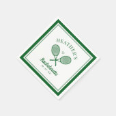 Perfecte Match Laatste Swing Tennis Bachelorette Servet (Hoek)