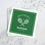 Perfecte Match Laatste Swing Tennis Bachelorette Servet<br><div class="desc">Leuk Tennis thema strand feest! Onderdeel van een heel collectie!</div>