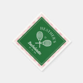 Perfecte Match Laatste Swing Tennis Bachelorette Servet (Hoek)