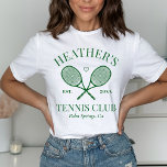 Perfecte Match Laatste Swing Tennis Club Bachelore T-shirt<br><div class="desc">Leuk Tennis thema strand feest! Onderdeel van een heel collectie!</div>