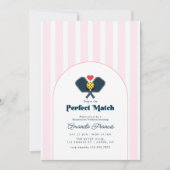 Perfecte Match Pickleball Bachelorette Weekend Kaart (Voorkant)