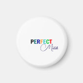Perfecte Match Stijlvol Schrift Magnet Elegant Ont (Voorkant)