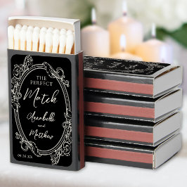 Perfecte Match Vintage Handgetekende Trouwgunst