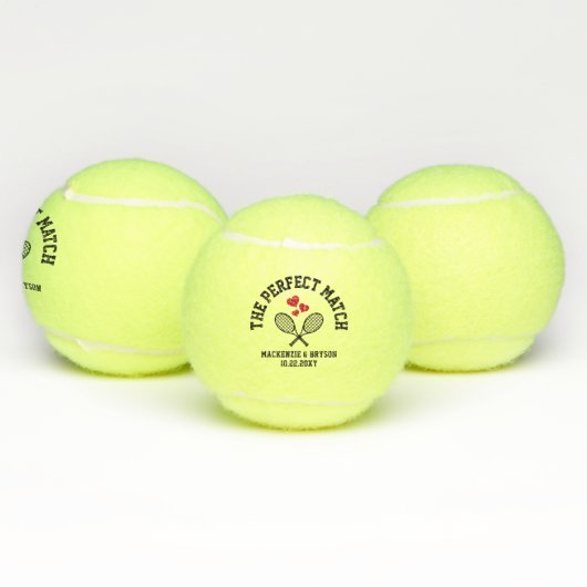 Perfecte Match Vrijgezellenfeest Bachelorette Favo Tennisballen (Multi)