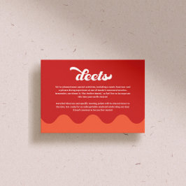 Perfecte match vrijgezellenfeest informatiekaartje