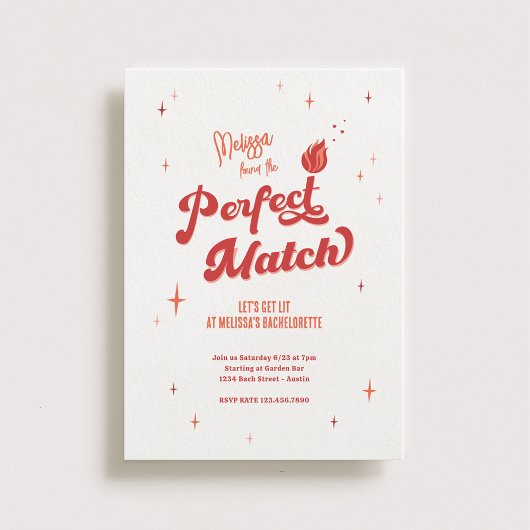 Perfecte match vrijgezellenfeest kaart