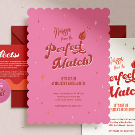 Perfecte match vrijgezellenfeest kaart