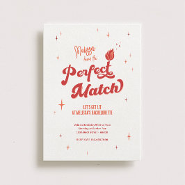 Perfecte match vrijgezellenfeest kaart