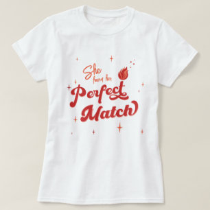 Perfecte match vrijgezellenfeest t-shirt
