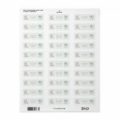 Perfecte Matcha Bruidsbruiloft Retouradres Etiket (Full Sheet)