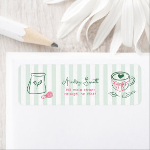 Perfecte Matcha Bruidsmeisjesfeest Retouradres Etiket