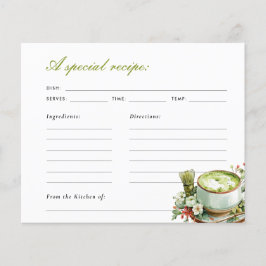 Perfecte Matcha Bruiloft Borrel Recept Kaart