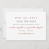 Perfecte mengeling - Meng Tape en sla de datumkaar Save The Date (Achterkant)