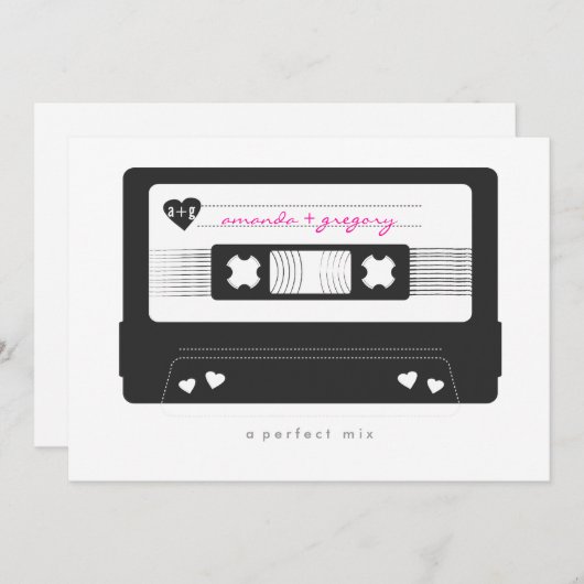 Perfecte Mengeling sparen de Datum Save The Date (Voorkant / Achterkant)