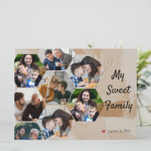 Perfecte minimalistische fotocollage familieherinn (Staand voorkant)