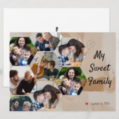 Perfecte minimalistische fotocollage familieherinn (Voorkant / Achterkant)