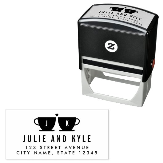 Perfecte mix gepersonaliseerde rubberen stempel (In situ)