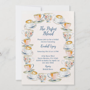 Perfecte mix van koffie en thee Vrijgezellenfeest Kaart