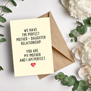 Perfecte Moeder Dochter Relatie Kaart