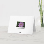 Perfecte moederbloem kaart (Achterkant)