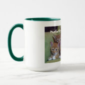 Perfecte Mok met een zondige kat-dame (Links)