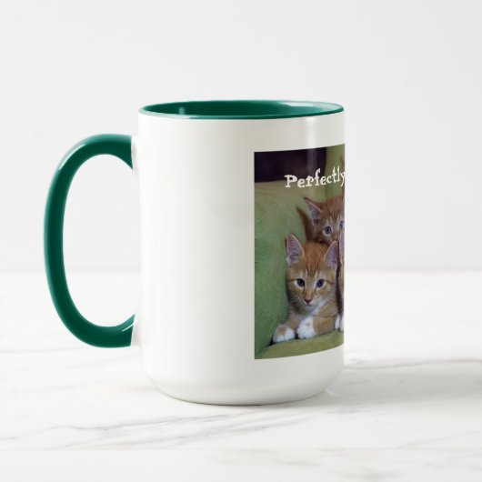 Perfecte Mok met een zondige kat-dame (Links)