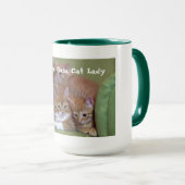 Perfecte Mok met een zondige kat-dame (Voorkant rechts)