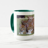 Perfecte Mok met een zondige kat-dame (Voorkant links)