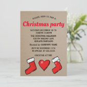 Perfecte, mooie kerstsokken kaart (Staand voorkant)