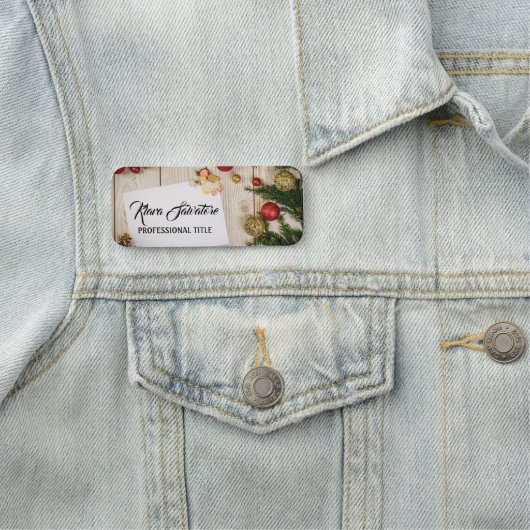 Perfecte mooie kerstversieringen naamplaatje (In situ)