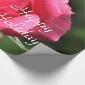 perfecte , mooie zomerfoto van een roze roos cadeaupapier (Hoek)