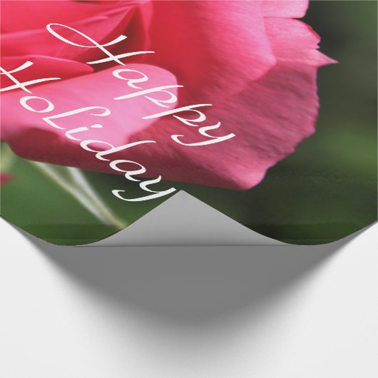 perfecte , mooie zomerfoto van een roze roos cadeaupapier (Hoek)