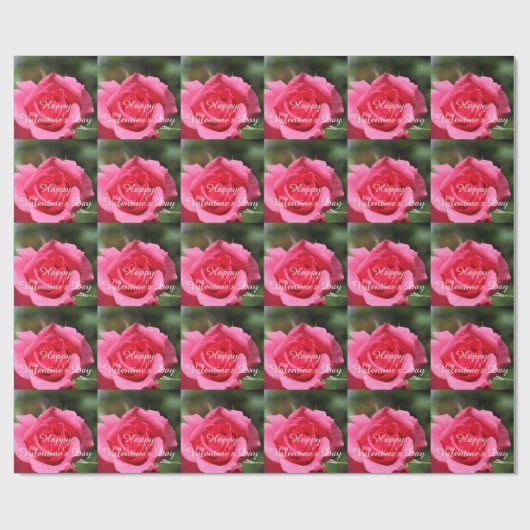 perfecte , mooie zomerfoto van een roze roos cadeaupapier (Vlak)