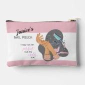 Perfecte nagels gepersonaliseerde accessoire tas (Achterkant)